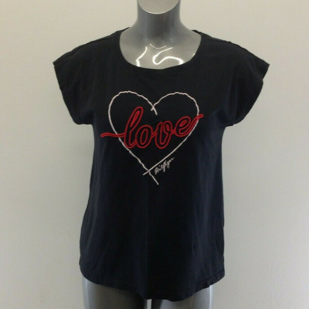 Tommy Hillfiger Women's Medium LOVE Short Sleeve